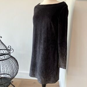 Vintage Juicy Couture Black alligator Velvet velour Dress